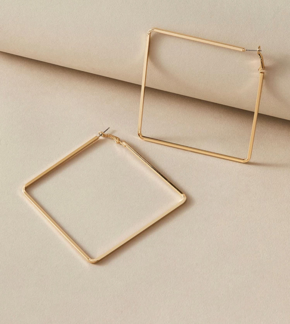 The Square Hoop (Gold)