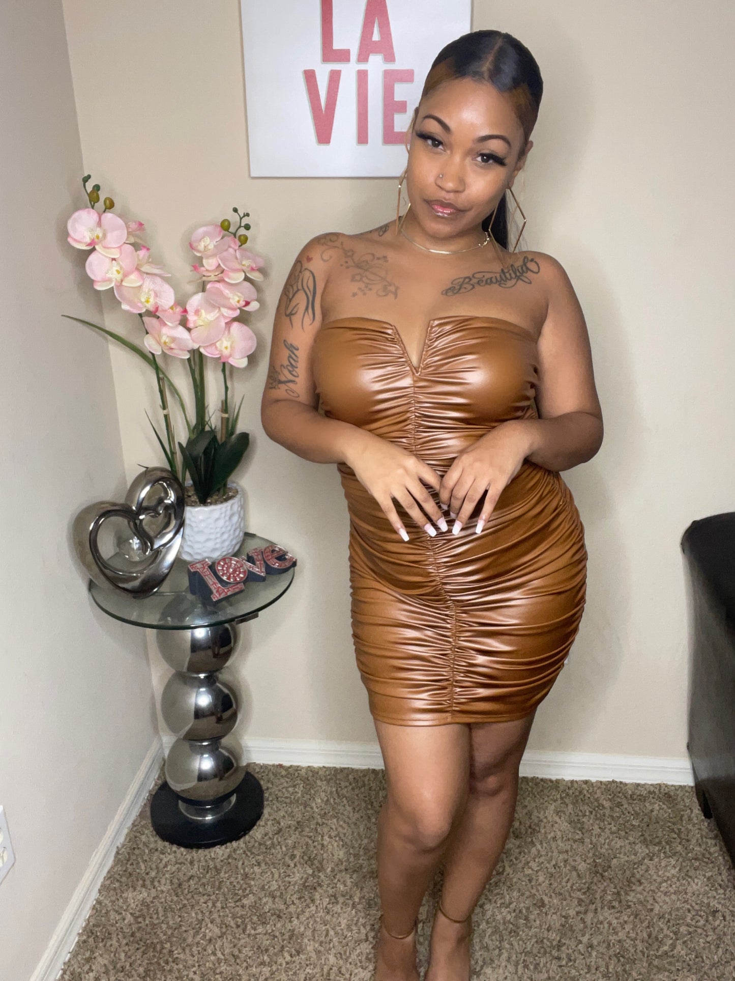 The Leather Bodycon