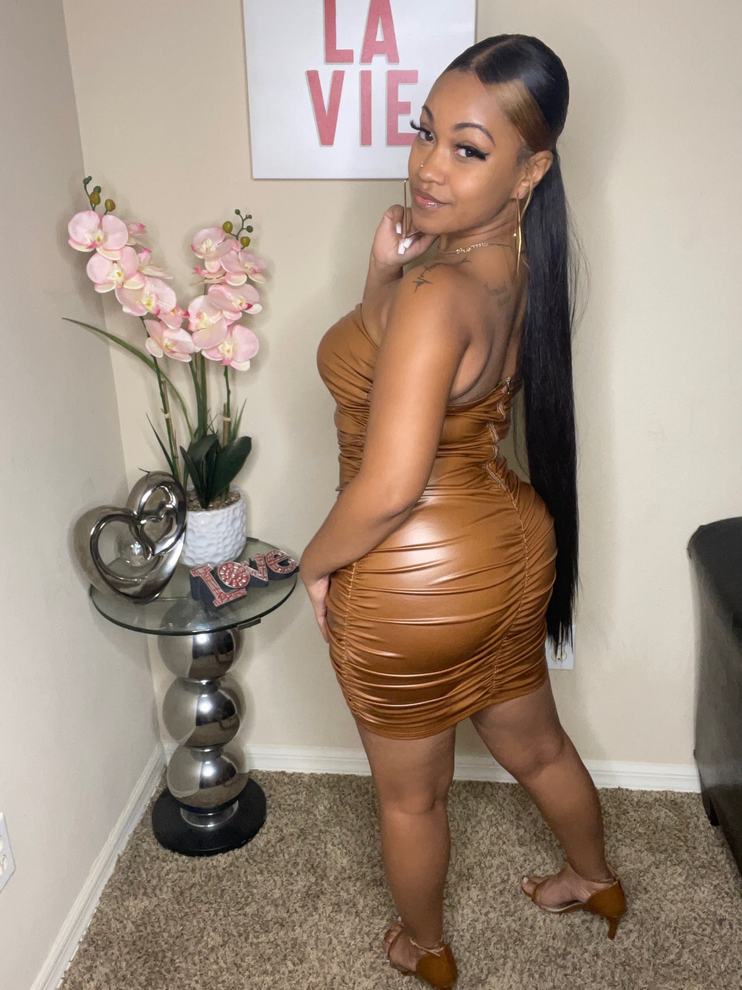 The Leather Bodycon