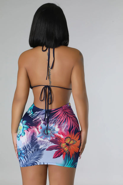 In The Tropics Mini Dress