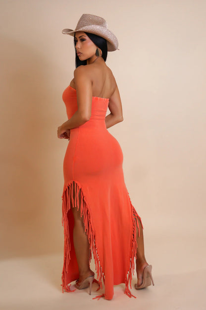 Fringe Bae Maxi Dress