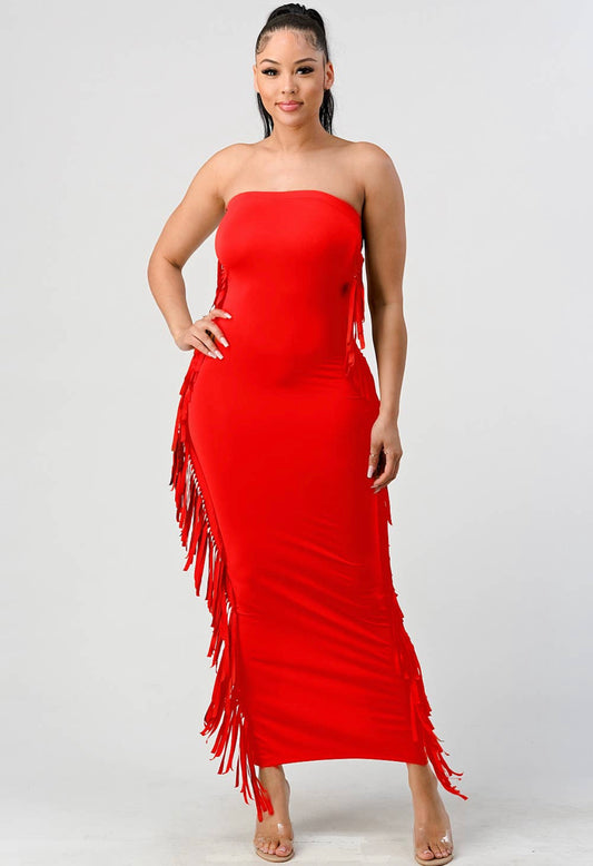 The Sexy Fringe Maxi (Red)