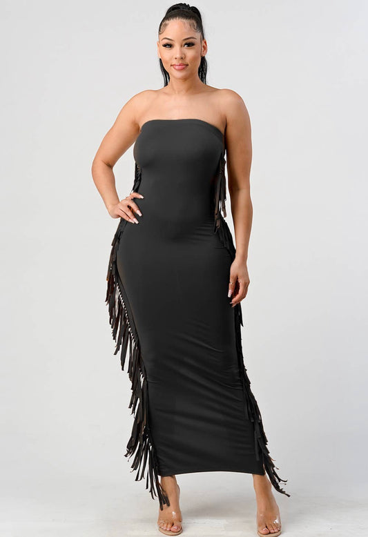 The Sexy Fringe Maxi (Black)